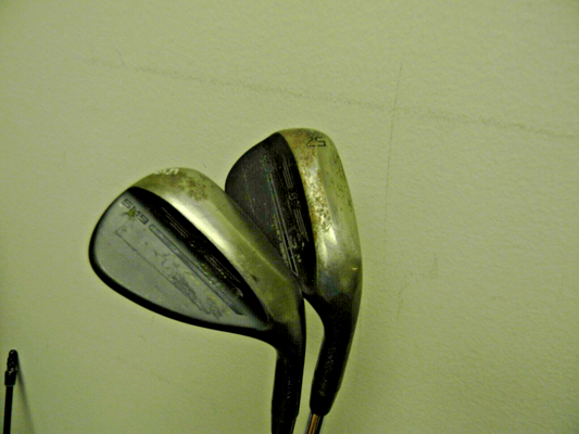 TITLEIST VOKEY SM9 BLACK WEDGE SET 52* 58* SOLE GRINDED TO REDUCE BOUNCE