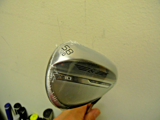 NEW TITLEIST VOKEY SM10 CHROME FINISH  58*SAND LOB  WEDGE D GRIND 12* BOUNCE