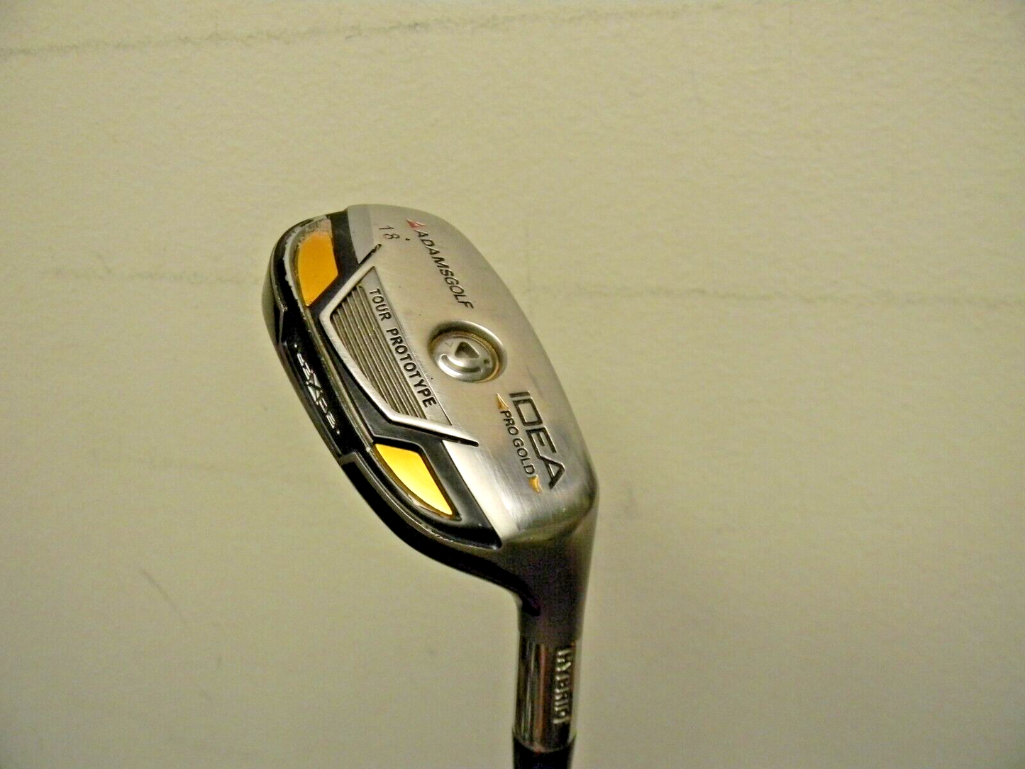 ADAMS GOLF IDEA PRO GOLD HYBRID 2h 18* UST PRO FORCE V2 STIFF NEW GRIP