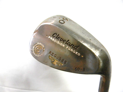 CLEVELAND 588 RAW FINISH ZIP GROOVES 60* LOB WEDGE DYN GOLD TOUR ISSUE S-400