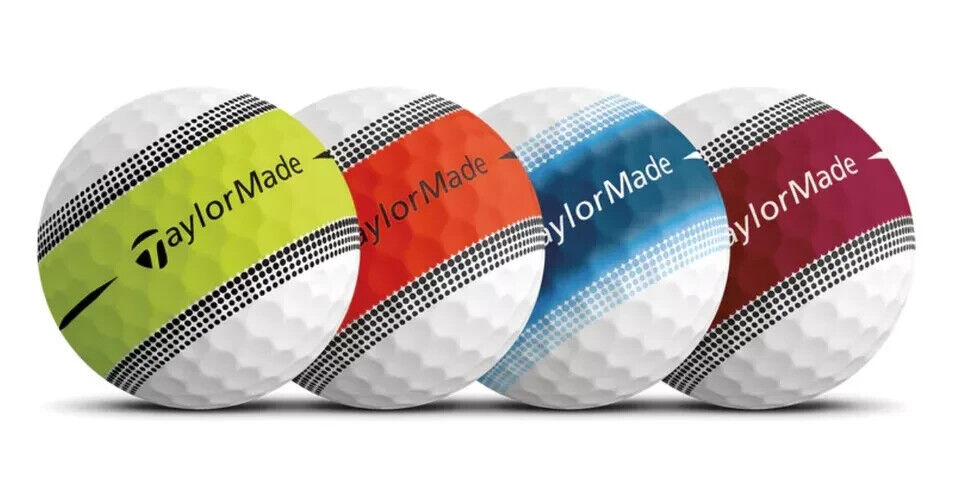 3 DOZEN BRAND NEW TAYLORMADE TOUR RESPONSE STRIPE MULTI PACK GOLF BALLS