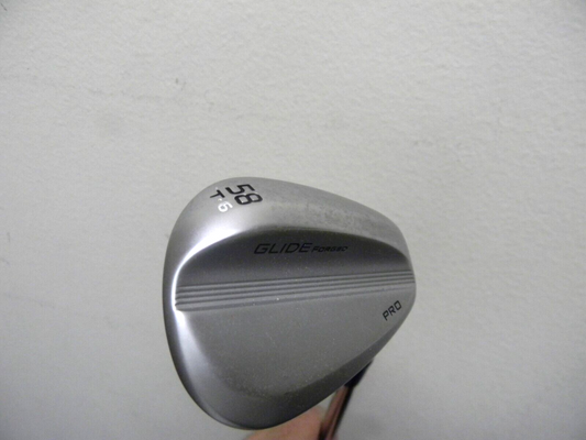 CLEAN PING GLIDE FORGED PRO 58* SAND LOB WEDGE Z-Z115 STEEL STIFF T 6* BOUNCE