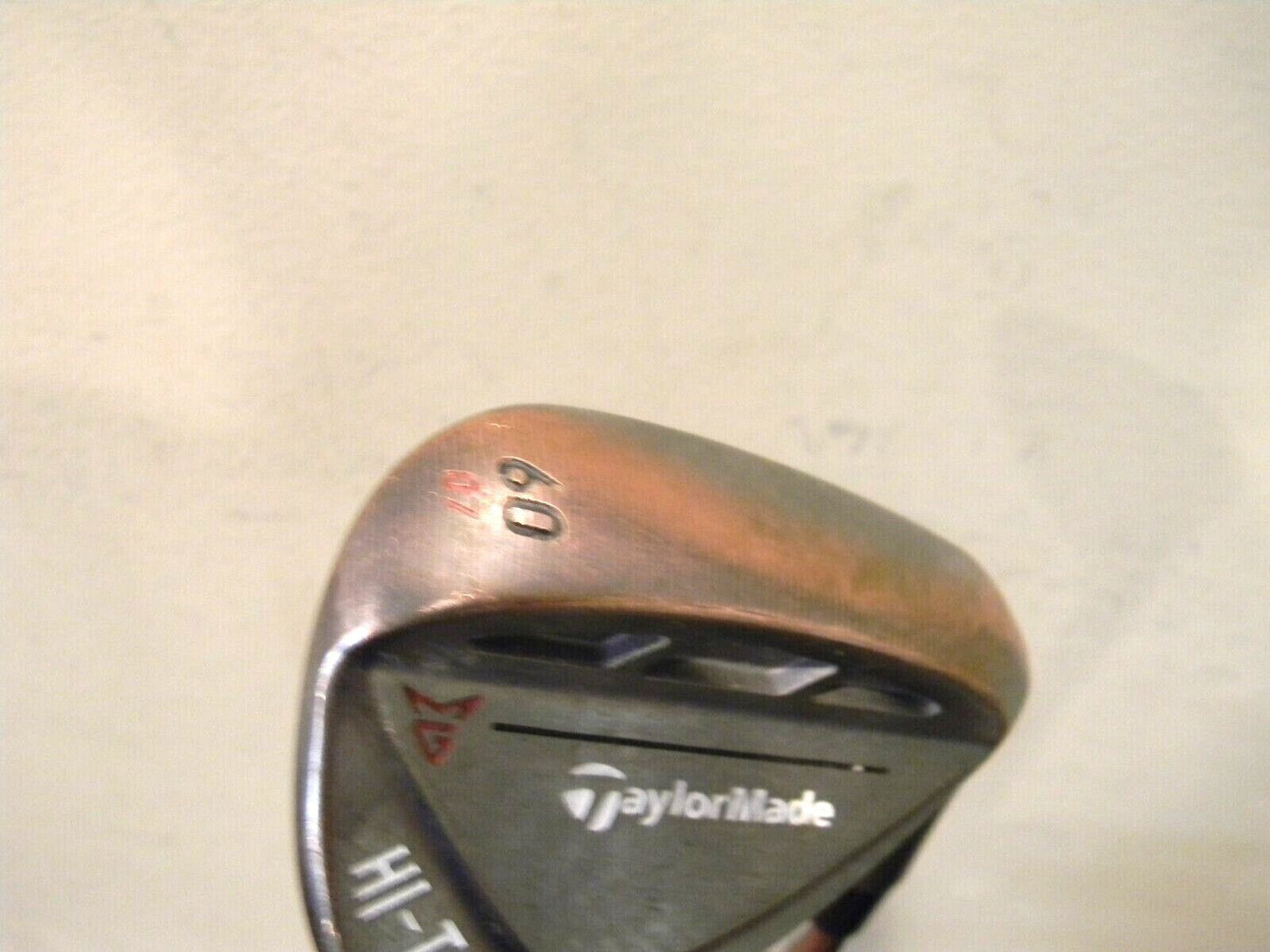 TAYLORMADE HI TOE RAW LOB WEDGE 60* KBS HI REV STEEL SHAFT  7* BOUNCE