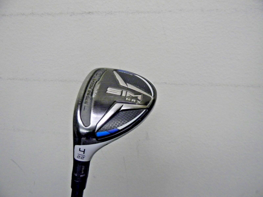 LEFT HAND TAYLORMADE SIM MAX HYBRID #4 22* REGULAR FLEX