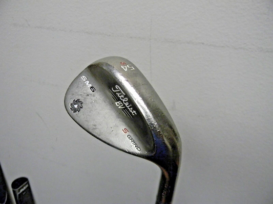 TITLEIST VOKEY SM6 SPIN MILLED GRAY STEEL S GRIND GAP SAND WEDGE 54* S GRIND