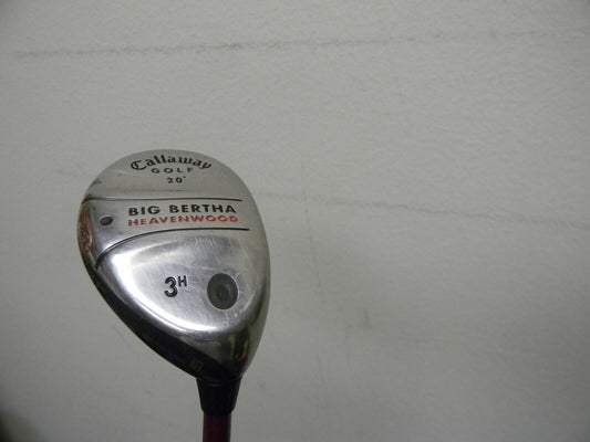 CALLAWAY BIG BERTHA HEAVENWOOD HYBRID #3 20* FACTORY RCH 75g SENIOR FLEX